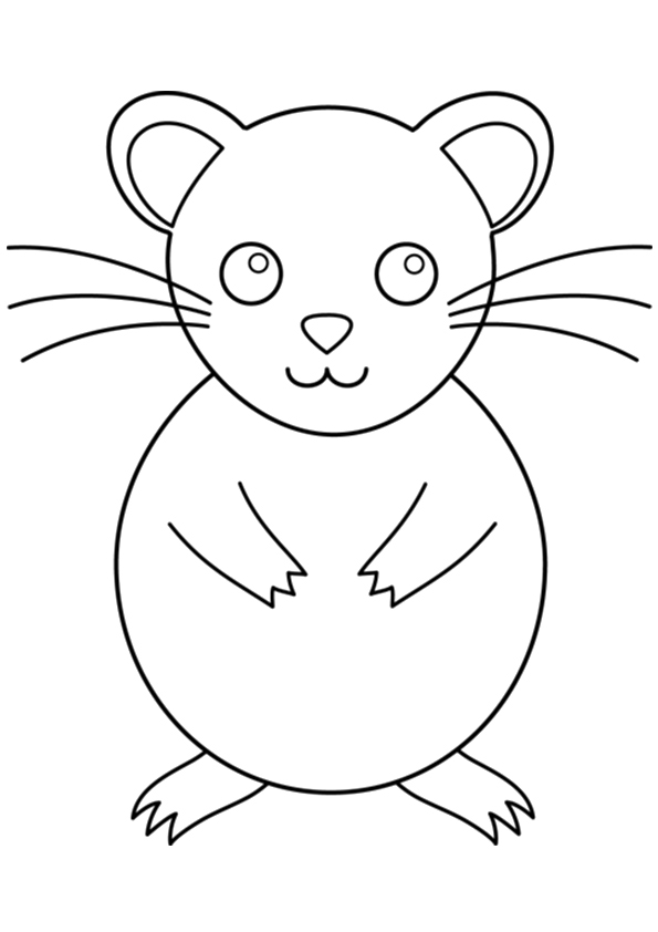 Plansa de colorat cu Hamsteri 22 15